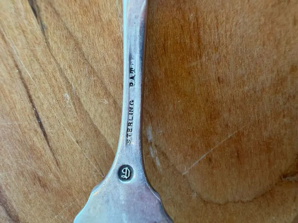 Durgin Antique Sterling Silver Lemon Fork 4.5